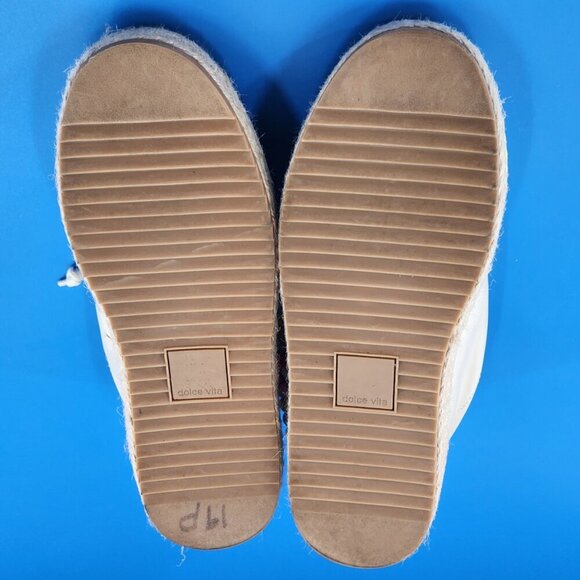 DOLCE VITA Project Zoe Pride Sandstone Raffia Beaded Leather Sneaker Cream - Picture 10 of 10